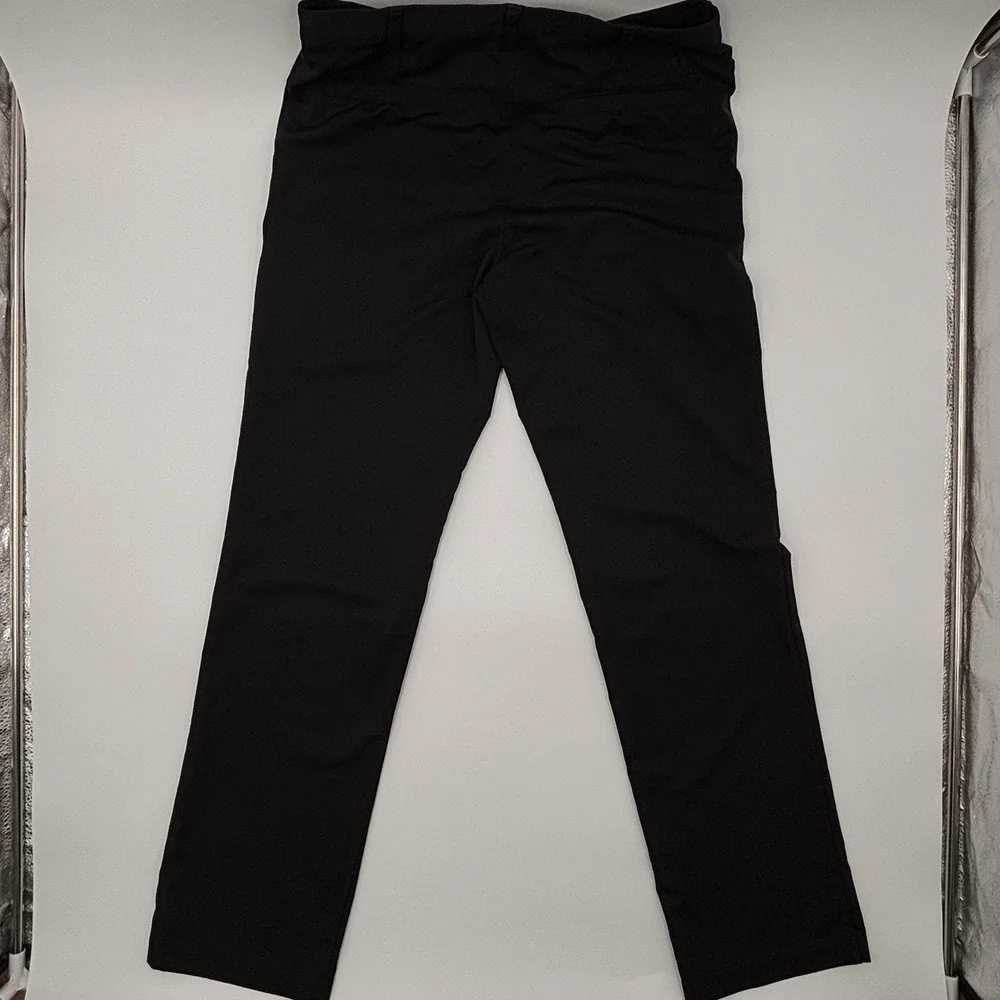 Adidas Golf Pants Mens 30x32 Black Performance Stretch Flat Front Ultimate 365